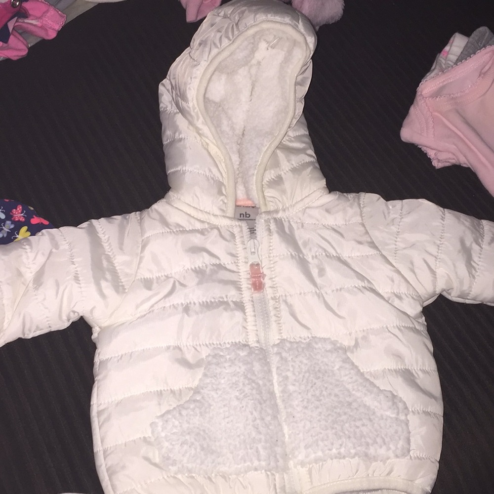 Newborn girl winter jacket